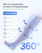 RENPHO Leg Massager with Smart Pressure Sensor, FSA Eligible HSA Foot Massage, Cordless Air Compression Recovery Boot for Pain Relief, Foot & Calve & Thigh Massager, Adapter Not Included,1 Pack