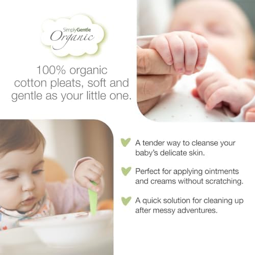 Simply Gentle 100g Organic Cotton Pleats