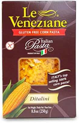 Le Veneziane - Italian Ditalini Pastina [Gluten-Free], (4)- 8.8 oz. Pkgs
