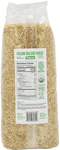 L’Oro del Sud - Organic Bulgur Wheat, 3.3 lb, (1.5 kg), Italian Bulgur Wheat for Tabbouleh, Cracked, Coarse, Quick-cooking, Burghul, Product of Italy, (Bulgur)