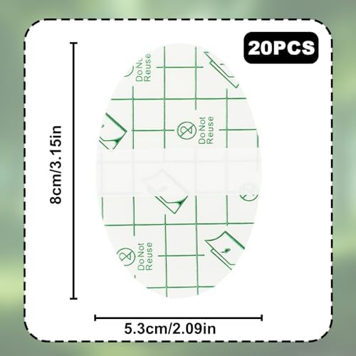 20pcs Self Adhesive Invisible Heel Anti-Wear Sticker, Transparent Waterproof Anti-Friction Stickers Prevention Pads for High Heels Shoes