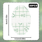 20pcs Self Adhesive Invisible Heel Anti-Wear Sticker, Transparent Waterproof Anti-Friction Stickers Prevention Pads for High Heels Shoes