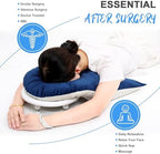 Face Down Recovery Pillow for Post Eye Surgery – Vitrectomy & Retinal Surgery Support with Adjustable Stand, Breathable Contoured Design, Soft Velvet Surface & Disposable Hygiene Covers