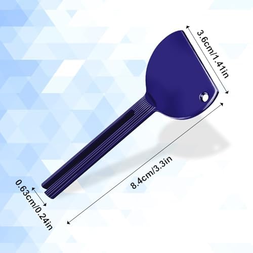 ElevateTech Toothpaste Squeezer, 4 Pcs Tube Key Tube Squeezers Dispenser Metal Wringer Key Practical Tube Roller Tool for Cosmetic Cream Toothpaste Squeezer (Silver/Purple/Blue/Rose Gold)