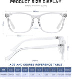 Reading Glasses for Women Men - Blue Light Blocking UV Filter Readers, Anti Eyestrain Eyeglasses