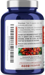 NusaPure Guarana Capsules, 300 mg, 200 Veg Capsules (Non-GMO, Vegan)