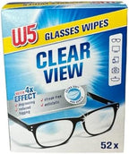 W5 Glasses Lens Cloths 52 Pcs Wipes Cleaning Glasses Camera Phone