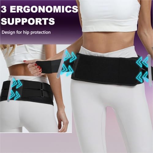 Si Joint Belt for Women & Men, Sacroiliac Belt(Medium fits 35"-46"), Pelvic Support Belt for Lower Back, Hip, and Sciatica Pain – Dual Compression | Non-Slip & Breathable Pain Relief Brace