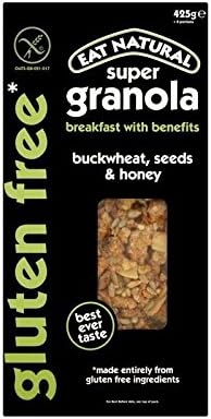 Eat Natural Gluten Free Buckwheat & Honey Super Granola 425g - Pack of 6