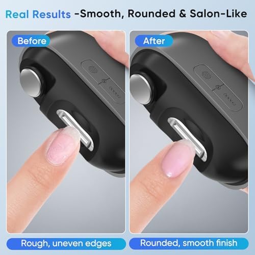 Electric Nail Clipper with LED Light & Nail Storage – Smart Rechargeable Fingernail & Toenail Trimmer for Seniors & Adults, One-Touch Quiet Nail Cutter (2026 Upgraded Version)