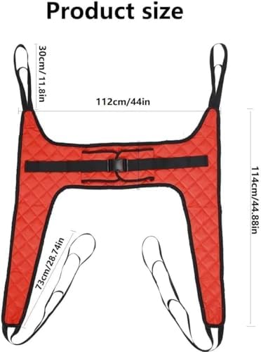 Lift Sling, Commode Patient Lift Slings Medical Transfer Sling for Patients Shower Bath, Large Toileting Sling, Lift Sling for Elderly Bariatric, Divided U Slings,XL