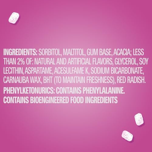 ORBIT Bubblemint Sugar Free Chewing Gum Travel Essentials Mint Spring Break Travel Gum, 120 Ct Resealable Bottle