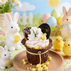 Yellow Pearl Sprinkles for Cake Decorating, 4 Sizes Sugar 130g/4.6oz, Cupcake, Ice Cream, Donuts, Macaron Toppings Supplies (2mm, 4mm, 7mm, 1cm)