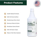 Northwood Sauna - Sauna Cleaner - Natural Wood Cleaner & Deodorizer - Makes 10x More Solution - 1 Quart (32 Fl Oz)