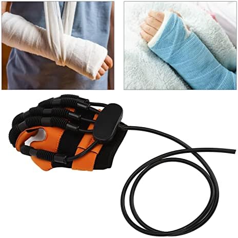 Rehabilitation Robot Gloves - Finger Rehabilitation Trainer Robot Gloves for Hand Function Recovery, Finger Straightening Brace, Hand Rehabilitation Device - M Size (Right Hand)