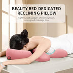 Prone Massage Pillow, a Chest and face Support Sleep Pillow, is Suitable for Massage, SPA and Sleep. It Comes with a Removable and Washable Cover, a Non-Slip Bottom (Pink)