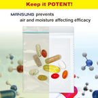 Mansung S Heat Seal Pill Bag pouche Pack Sealed for Medicine Funnel Tray Loading AM PM Organizer Electronic Dispenser kit Daily Sealing Filler Vacuum Vitamin omnicell sorter Paper (S 700 Bags/Week)
