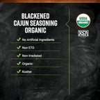 Frontier Co-op Organic Blackened Cajun Seasoning, 1lb Bulk Bag - Bold, Smoky Spice Blend with Cayenne and Paprika for Seafood, Grilling, Snacks, Restaurant Supply | 16 Ounce (Pack of 1)