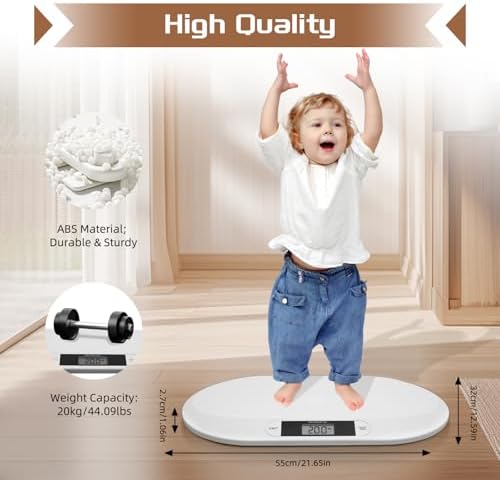 Baby Scale,Digital Baby Scale Weight All Family, Weighing Newborn Wiggly Babies, Pets, Cat and Dog
