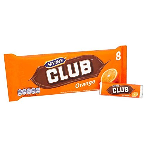 McVitie's Club Orange 8 x 22.5g - Pack of 6