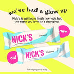 NICKS Coconut Keto Chocolate Candy Bars No Added Sugar, Gluten Free Sweets Low carb Candy Snack Bar – 15-Pack (40g Each)