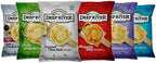 Deep River Potato Chips Variety Pack 6 Flavors 2 oz (24 Pack) - Kosher & Gluten Free, Kettle Cooked Potato Chips, 6 Flavors Assortment, Premium Snack Selection, Ideal for Parties & Gatherings