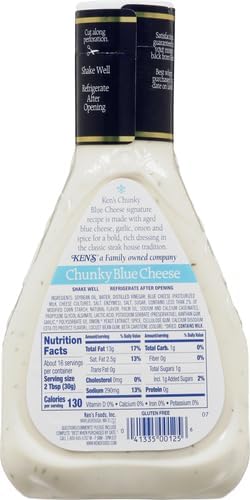 Ken's Foods Chunky Blue Cheese Dressing, 16 oz