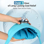 Comfytemp Knee Ice Pack Wrap, Wearable Ice Bags for Injuries Reusable, Knee Replacement Surgery, Meniscus Tear, 1H Long Lasting, Hot & Cold Therapy for Arthritis, Running Recovery