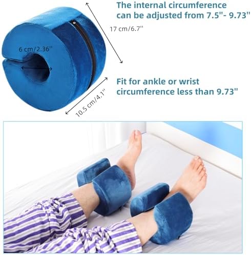 1pcs Foam Foot Elevator Support Pillow Ankle Heel Protector Anti-Bedsore Rest Elevating Support Pad Patient Elderly Foot & Hand Cushion for Relieve Pressure Preventing Ulcers Sores