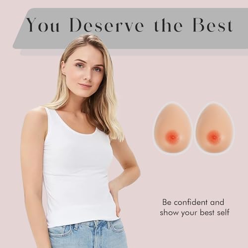Windsleeping Self Adhesive Silicone Breast Forms Self-Adhering Attachable Fake Boobs for Mastectomy Prosthesis Cosplay