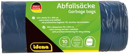 Idena 50056-2 Waste Bag Set, Plastic, Blue