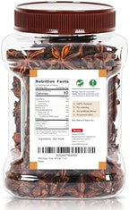 Besway Chinese Star Anise 7 oz, Whole Star Anise, Fresh, Pure and Dried Anise Pods, Great for Cooking, Baking and Tea (200g)