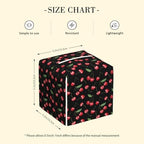 Tissue Box Holder Cherry Fruit Tissue Box Cover Square Leather Tissue Holder Organizer Portable Decorative Facial Paper Case for Home Office Bathroom Vanity Countertop