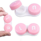 Cute Contact Lens Case Portable Travel Box with Mirror Tweezers Remover Tool Solution Bottle for Office and Outdoor