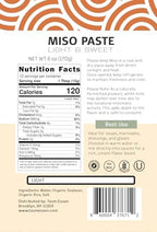 White Miso Paste (Shiro) Umami filled Soup base. Vegan, Kosher & Gluten Free 170g | With Resealable cap