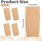 2 Pairs Forearm Tattoo Cover up Sleeve Tattoo Sleeves for Women Forearm Tattoo Cover Sleeve Arm Sleeves for Women Men(Nude, 7.9 X 3.9 Inch)