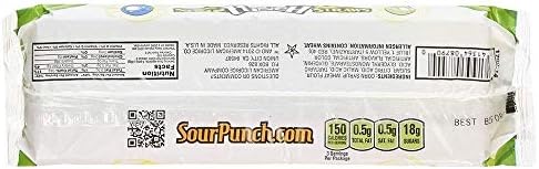 Sour Punch Straws, Rainbow Flavors, 4.5oz Tray (Pack of 12), Lemon, Apple, Strawberry & Blue Raspberry Soft and Chewy Candy