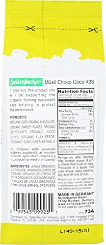 Seitenbacher, Muesli No 23 Choco Coco Organic, 16 Ounce