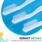 200 Pack Individually Wrapped Disposable Toothbrush Bulk Single Use Toothbrush Travel Toothbrushes Disposable Soft Bristle Adult Toothbrush Manual Tooth Brush for Women Men Hotels Guest Rooms, White