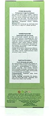 Armeniac Pomegranatin – 100% Natural Wild Crafted Loose Leaf Herbal Tea in a T-Stick | Premium – Wellness – Artisan – 12 Single Serve Steeps T-Sticks
