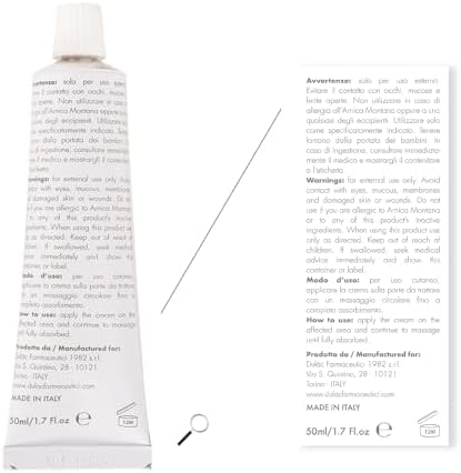 Dulàc – Arnica Cream 1.7 Fl Oz with Organic Arnica Montana Extracts Natural Soothing & Skin Care Cream
