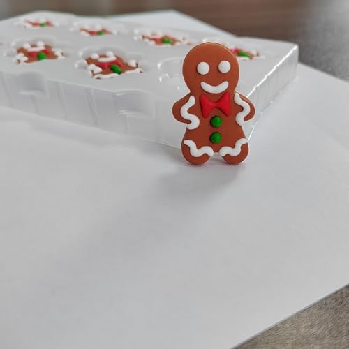 Edible Candy Gingerbread Man Christmas Sprinkles for Cake Decorating Party Cookie DIY Cake Cupcake Topper Icing Frosting Decoration Christmas Supplies
