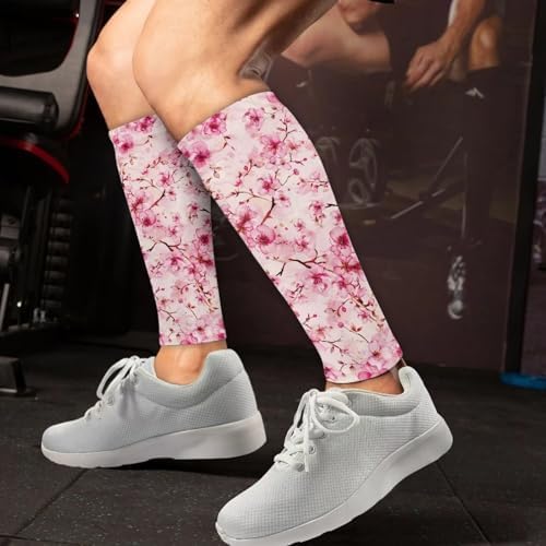 Leg Sleeve for Men Women Sports Elastic Calf Compression Sleeve Footless Compression Socks Soccer Calf Sleeves