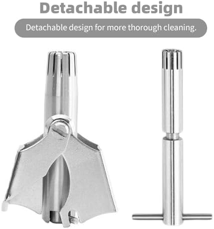 Manual Nose Hair Trimmer Stainless Steel Safe and Portable Nasal Hair Remover for Men and Women