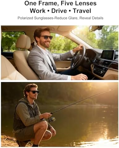 Magnetic Clip on Sunglasses for Men