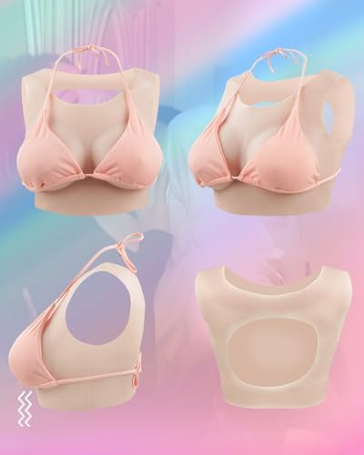 Fake Boobs Silicone Breastplate Fake Breast Plate C Cup for Cosplay Transgender Drag Queen Crossdresser
