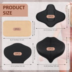 TrelaCo 5 Pcs Lipo Foam Board Set BBL Lumbar Molder AB Board Compression Abdominal Board Back Tummy Tuck Board Lumbar Supports (Black,Nude)