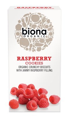 Biona Organic Raspberry Filled Cookies 175g-2 Pack
