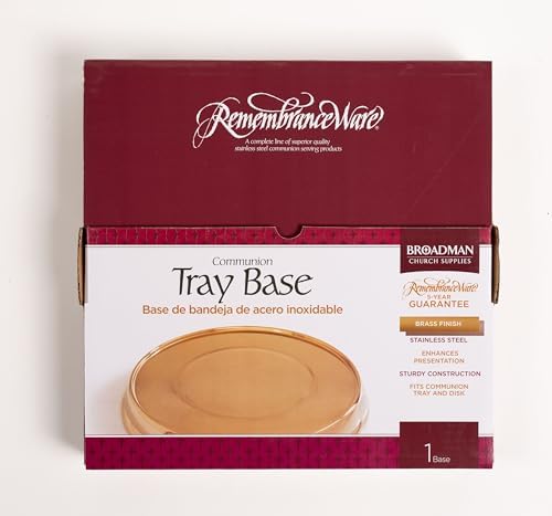 Broadman Church Supplies RemembranceWare Communion Tray Base, Brass