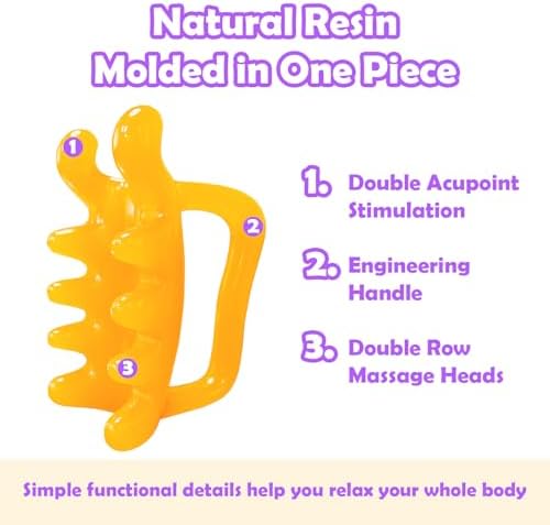 Upgrade Fascia Massage Blaster Tool for Myofascial Release, Cellulite, Muscle Knots, Trigger Points (Resin) Large Cellulite Massager Tool for Body Tension Relief Promote Lymphatic Circulation